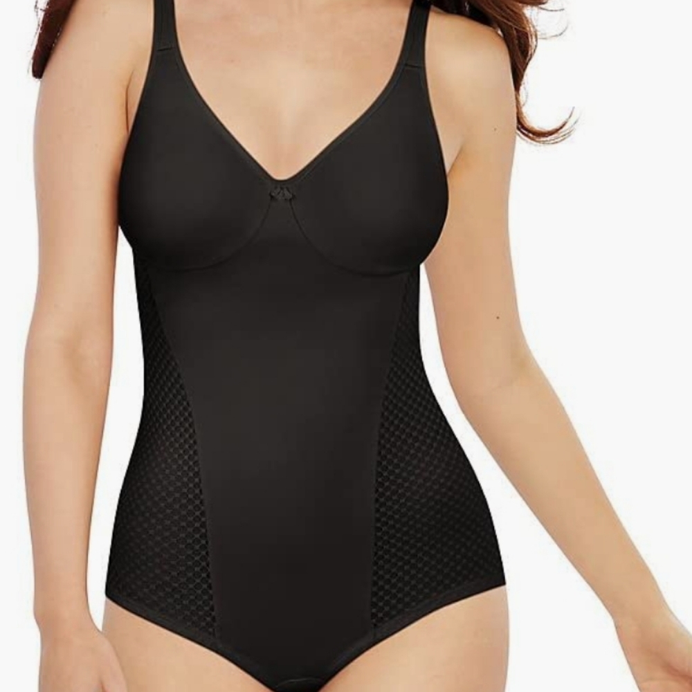 Bali Cool Comfort Bodyshaper w/Minimizer in Black Size 42DD